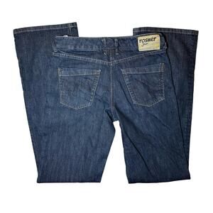 Rosner Woman's Wide Leg Dark Wash Jeans Size 2